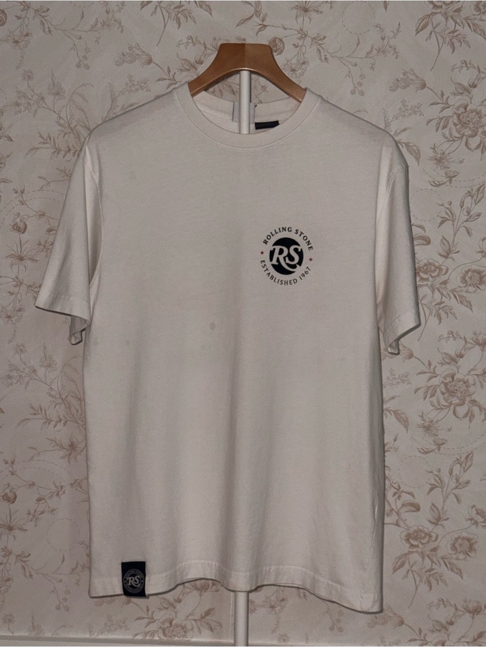 Zara White Short-Sleeve Logo Tee